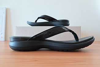 crocs flip flops with arch support
